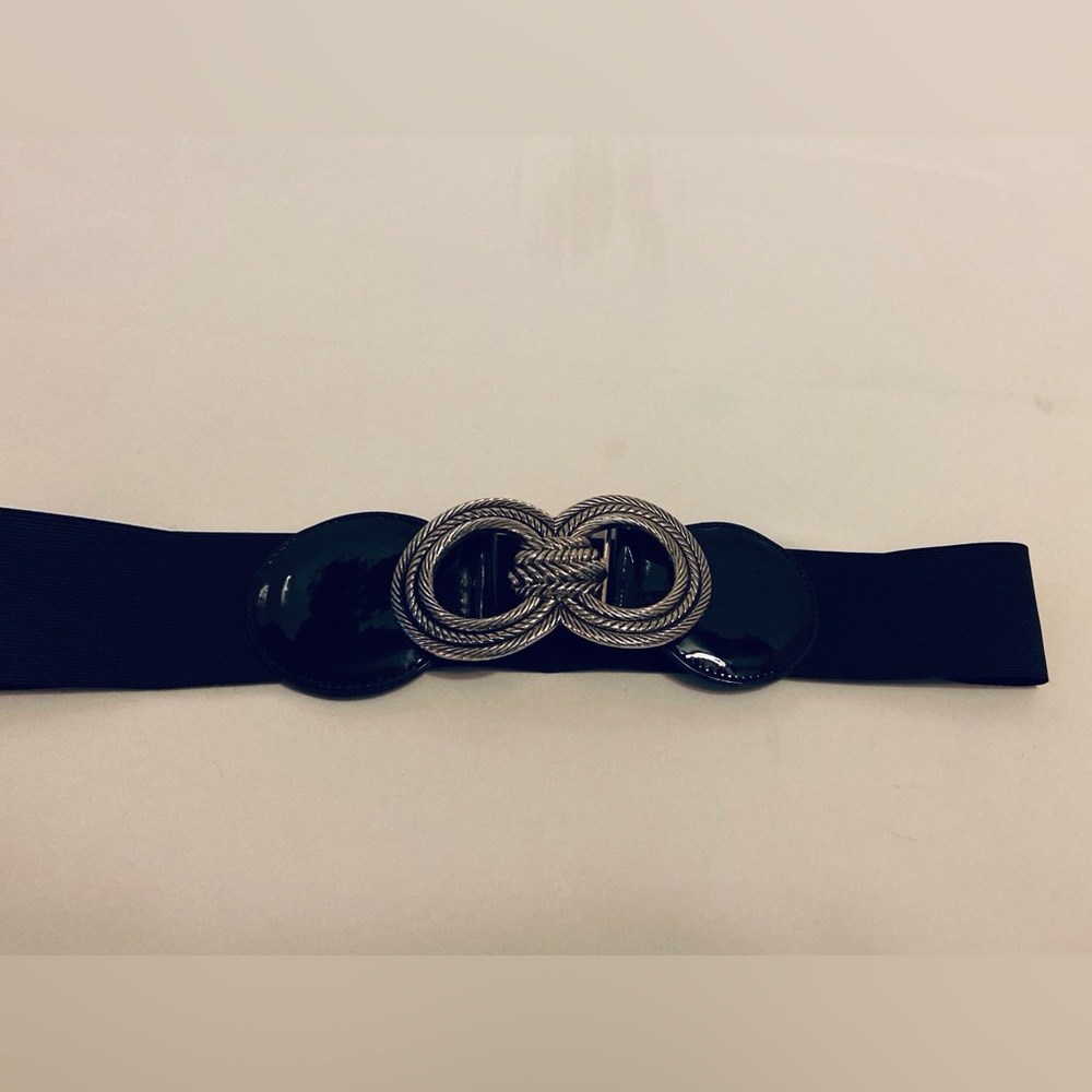 New Dimensions Black Elastic Belt, size XL